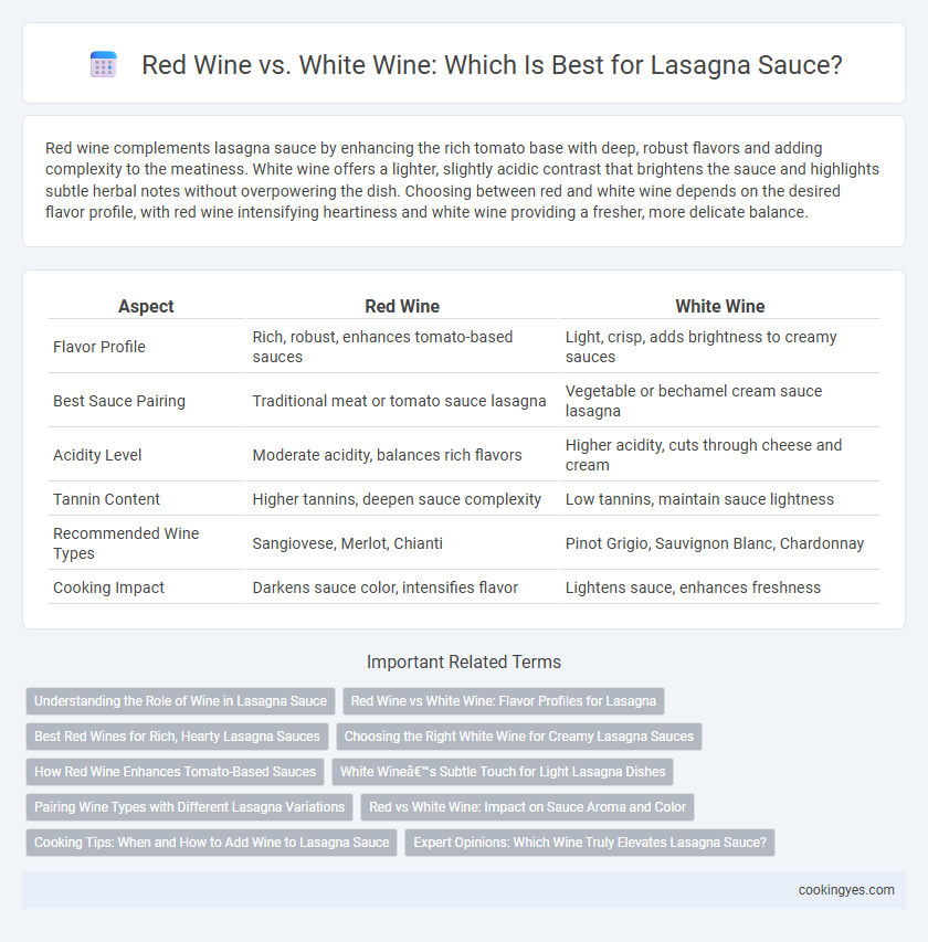 Red Wine vs. White Wine: Which Is Best for Lasagna Sauce?