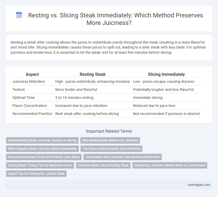 Resting vs. Slicing Steak Immediately: Which Method Preserves More Juiciness?