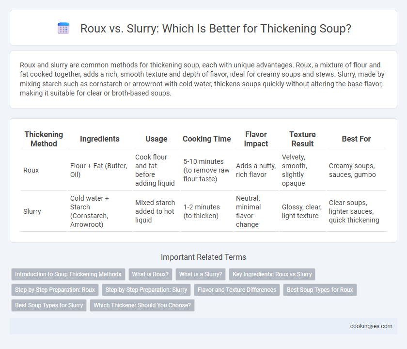 Roux vs. Slurry: Which Is Better for Thickening Soup?