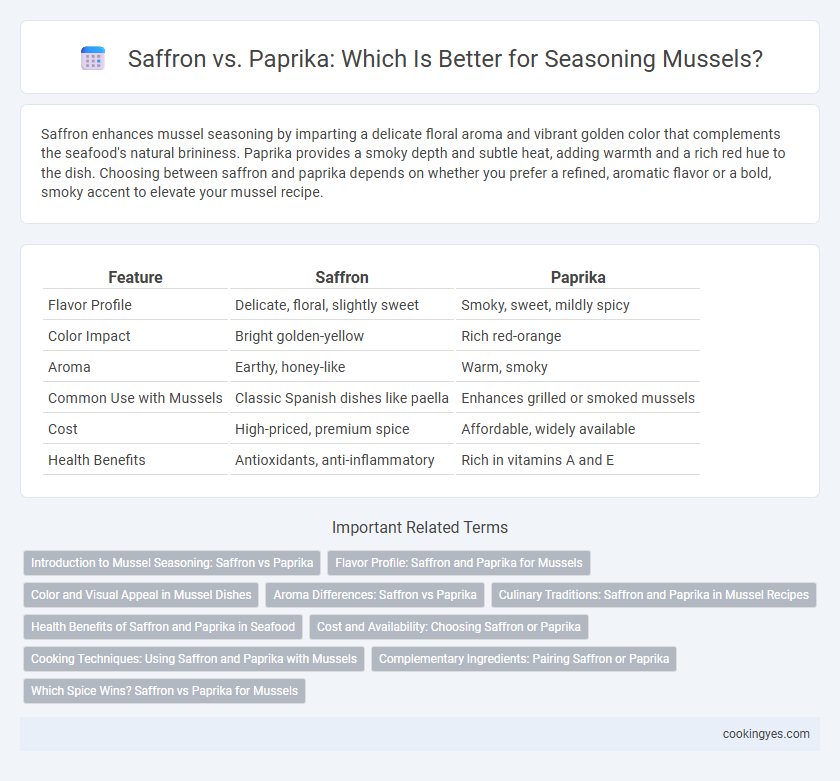 Saffron vs. Paprika: Which Is Better for Seasoning Mussels?