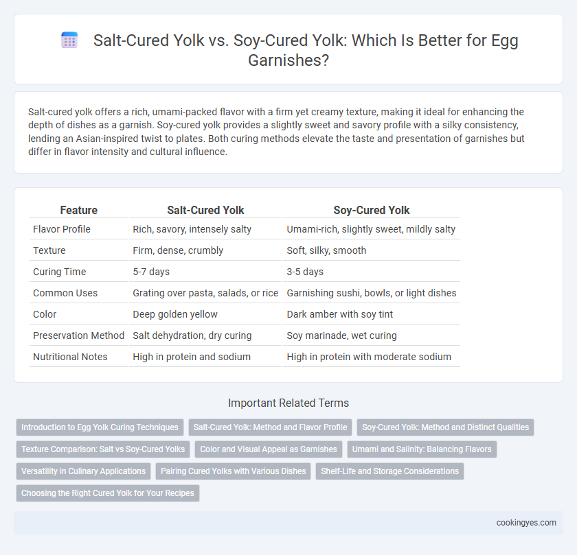 Salt-Cured Yolk vs. Soy-Cured Yolk: Which Is Better for Egg Garnishes?