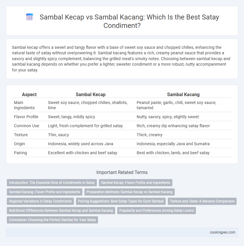 Sambal Kecap vs Sambal Kacang: Which Is the Best Satay Condiment?
