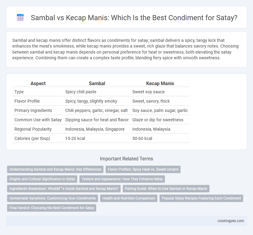 Sambal vs Kecap Manis: Which Is the Best Condiment for Satay?