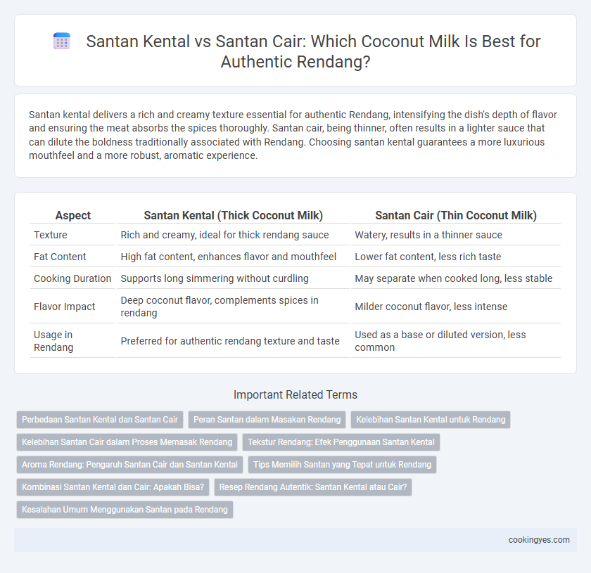 Santan Kental vs Santan Cair: Which Coconut Milk Is Best for Authentic Rendang?
