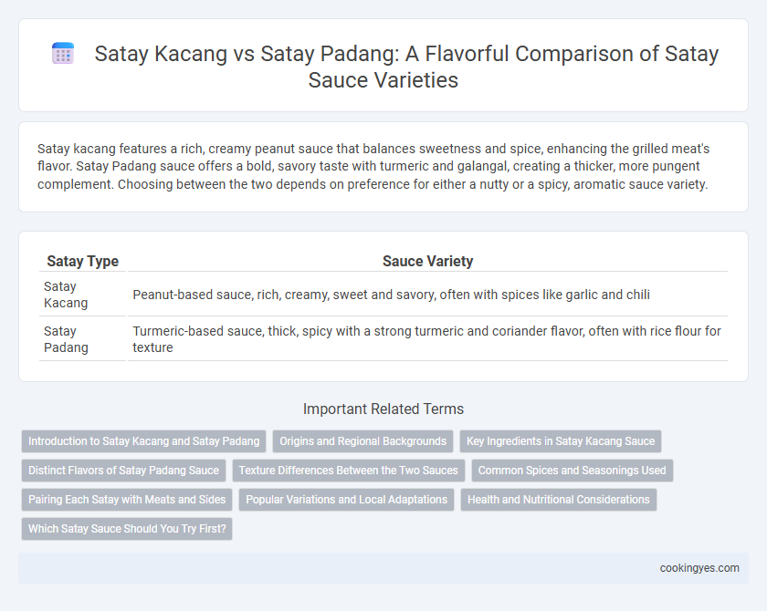 Satay Kacang vs Satay Padang: A Flavorful Comparison of Satay Sauce Varieties