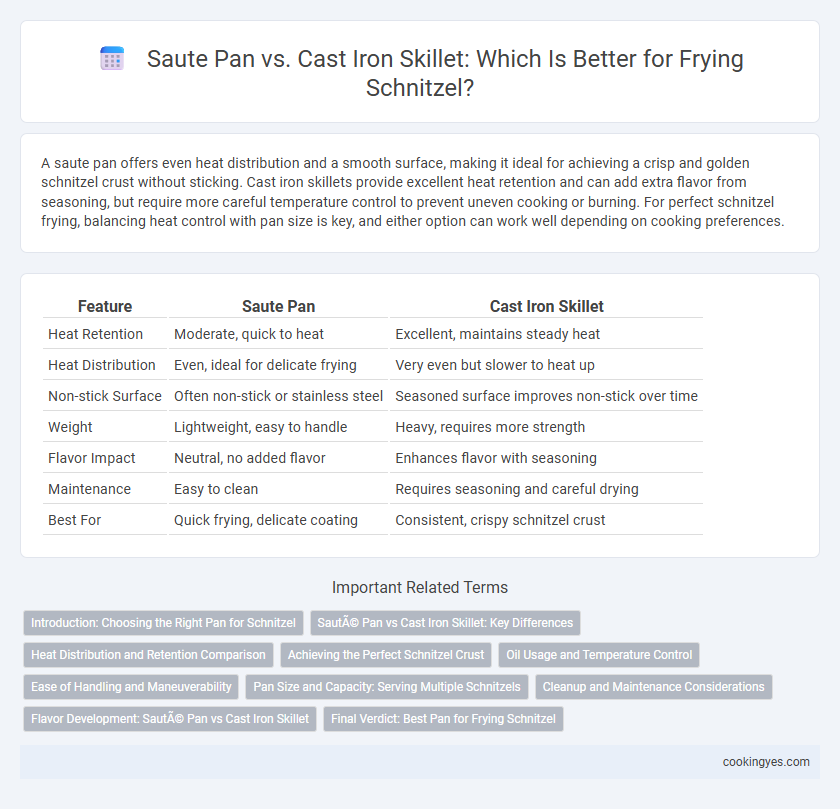 Saute Pan vs. Cast Iron Skillet: Which Is Better for Frying Schnitzel?