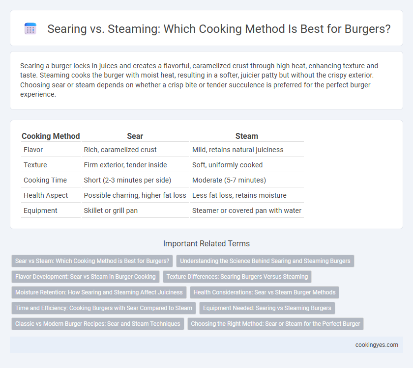 Searing vs. Steaming: Which Cooking Method Is Best for Burgers?