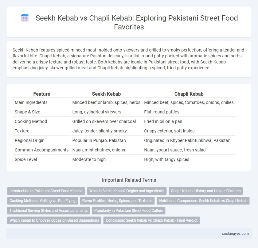 Seekh Kebab vs Chapli Kebab: Exploring Pakistani Street Food Favorites
