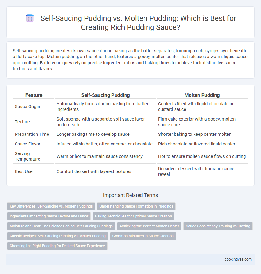 Self-Saucing Pudding vs. Molten Pudding: Which is Best for Creating Rich Pudding Sauce?