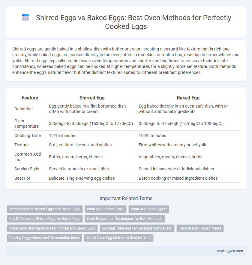 Shirred Eggs vs Baked Eggs: Best Oven Methods for Perfectly Cooked Eggs