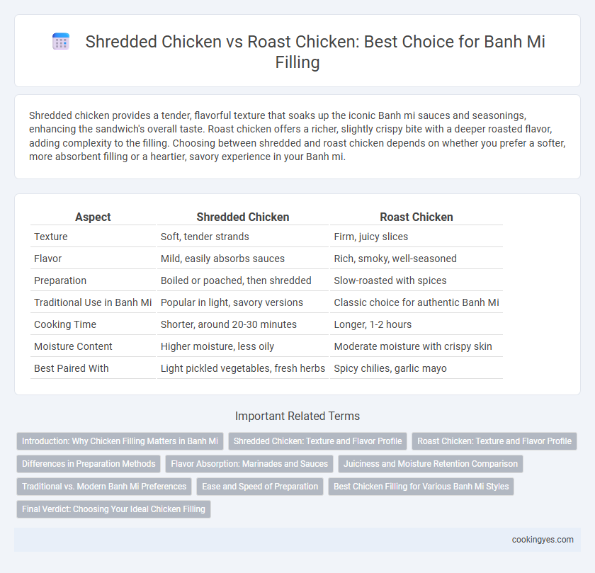 Shredded Chicken vs Roast Chicken: Best Choice for Banh Mi Filling