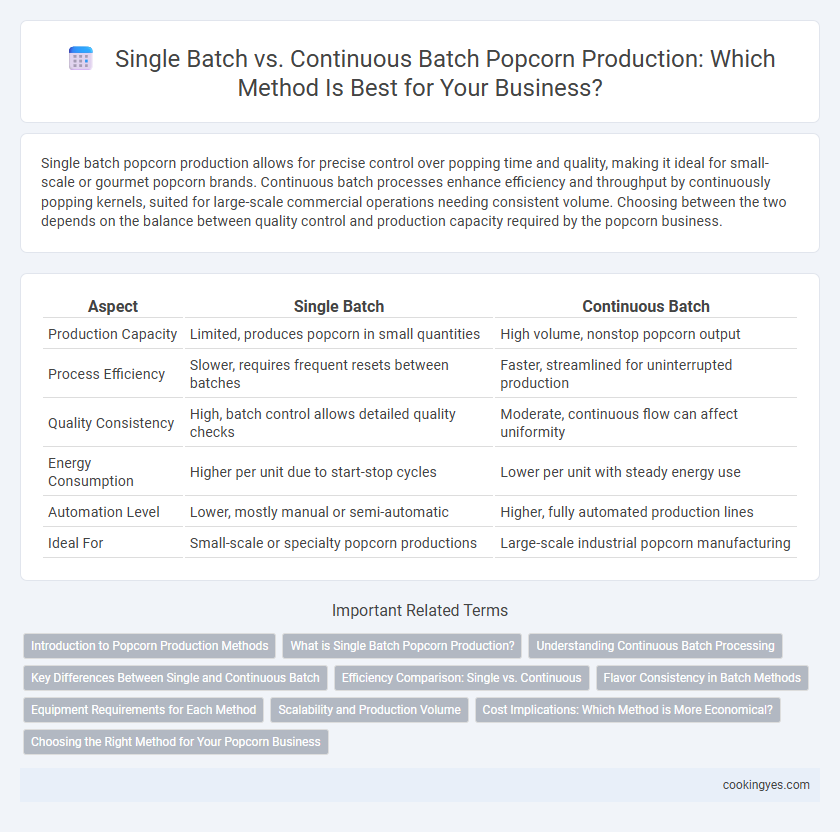 Single Batch vs. Continuous Batch Popcorn Production: Which Method Is Best for Your Business?