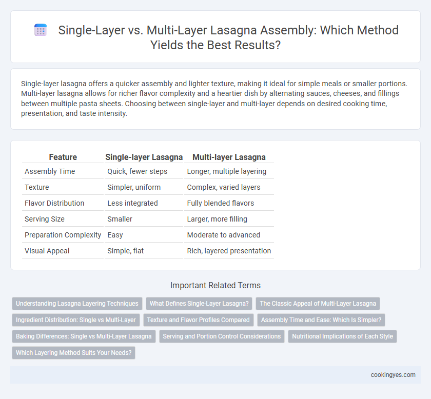 Single-Layer vs. Multi-Layer Lasagna Assembly: Which Method Yields the Best Results?