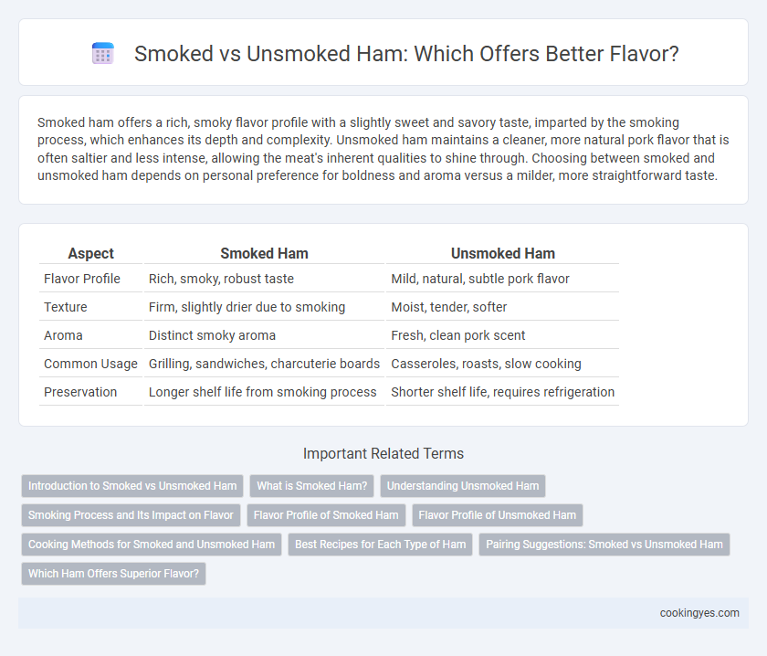 Smoked vs Unsmoked Ham: Which Offers Better Flavor?