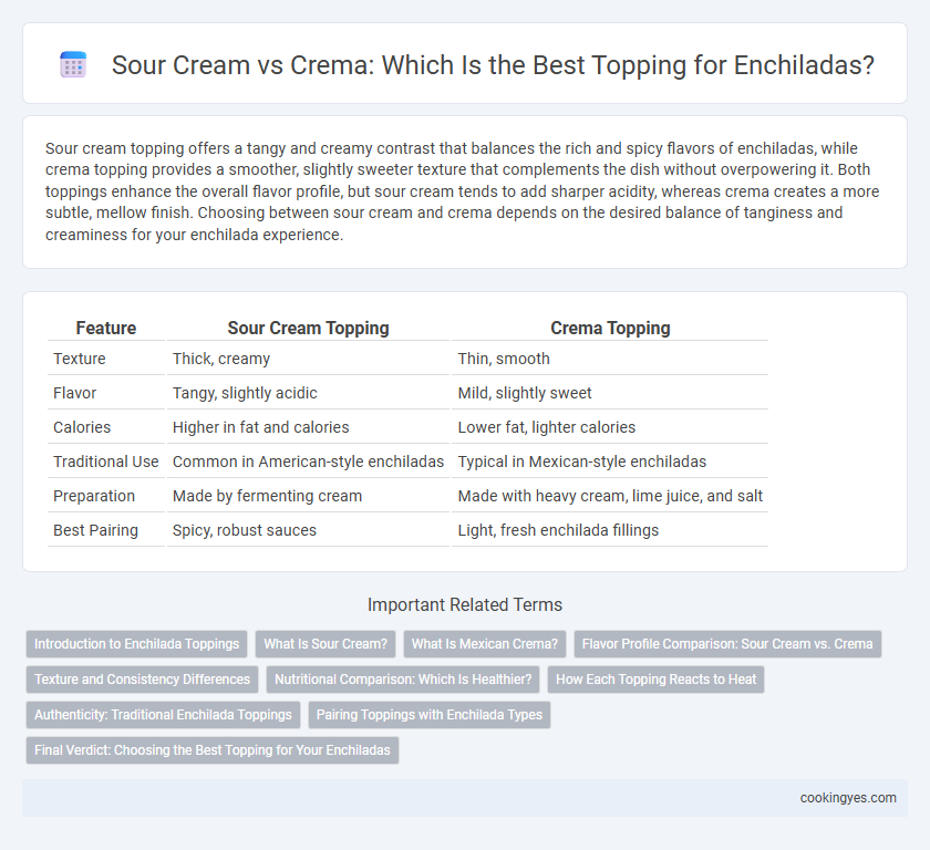 Sour Cream vs Crema: Which Is the Best Topping for Enchiladas?