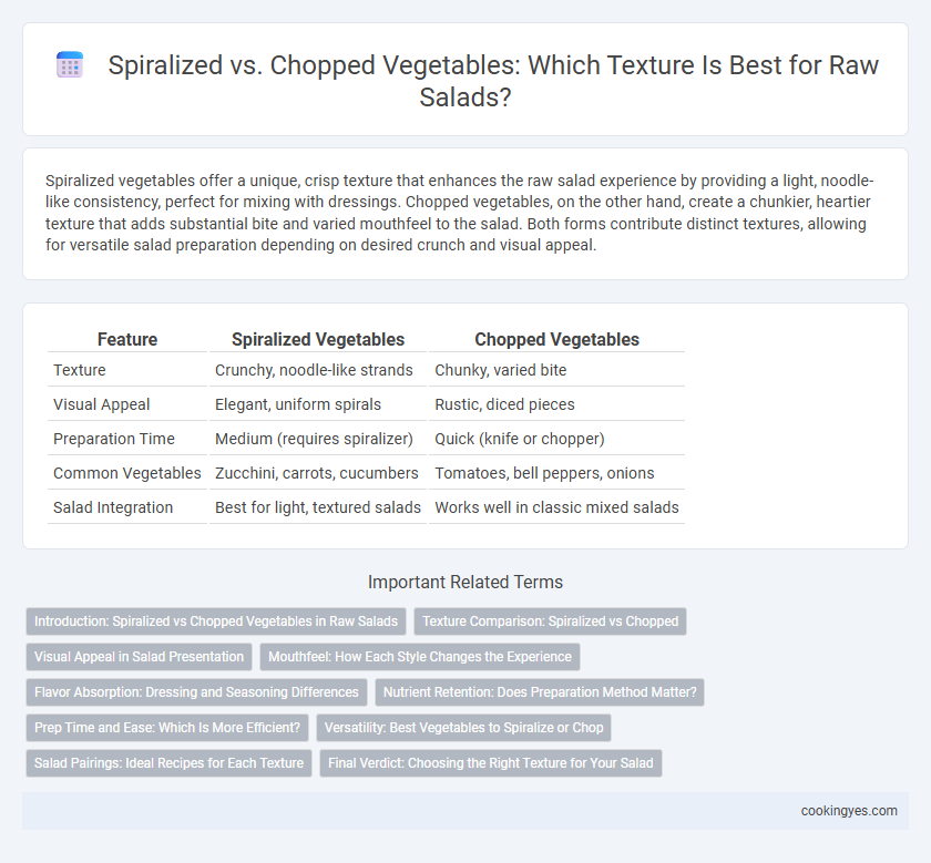 Spiralized vs. Chopped Vegetables: Which Texture Is Best for Raw Salads?