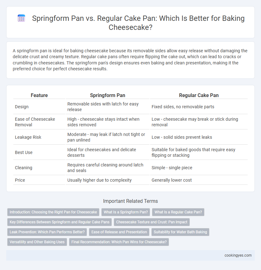 Springform Pan vs. Regular Cake Pan: Which Is Better for Baking Cheesecake?
