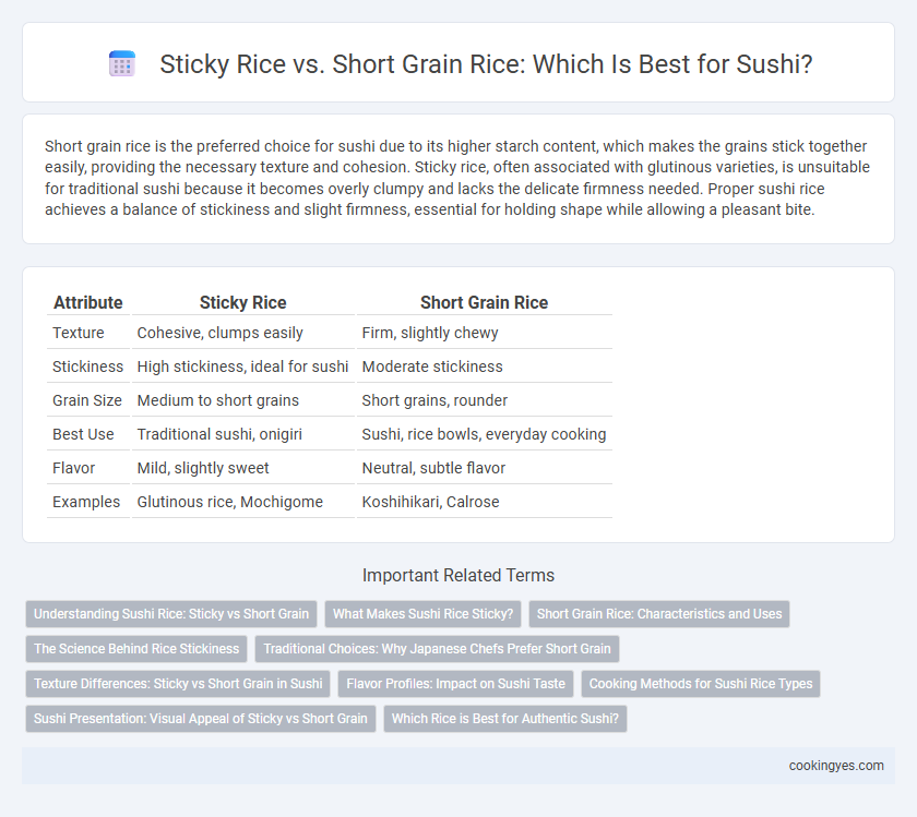 Sticky Rice vs. Short Grain Rice: Which Is Best for Sushi?