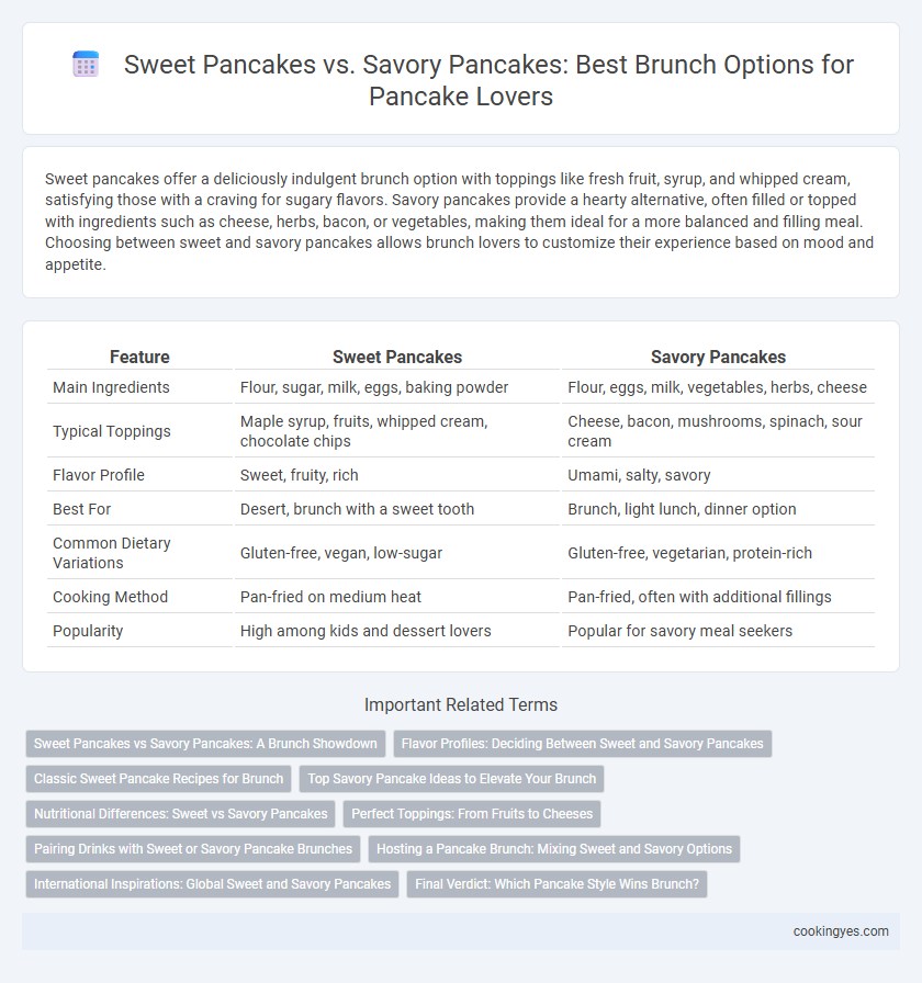 Sweet Pancakes vs. Savory Pancakes: Best Brunch Options for Pancake Lovers