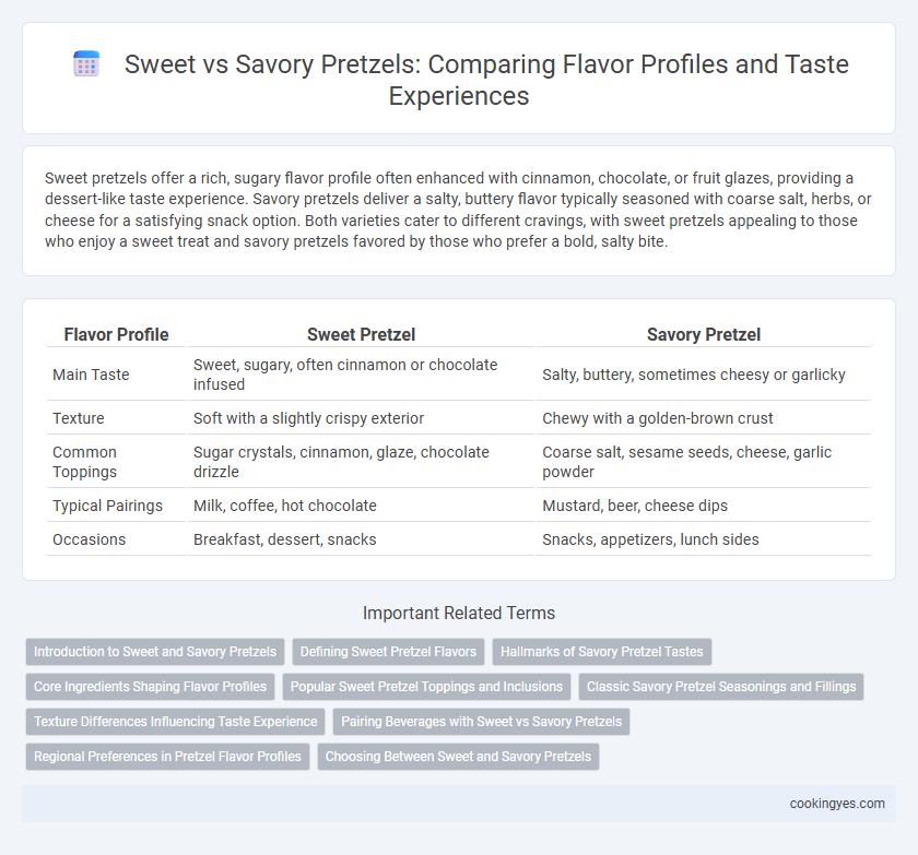 Sweet vs Savory Pretzels: Comparing Flavor Profiles and Taste Experiences