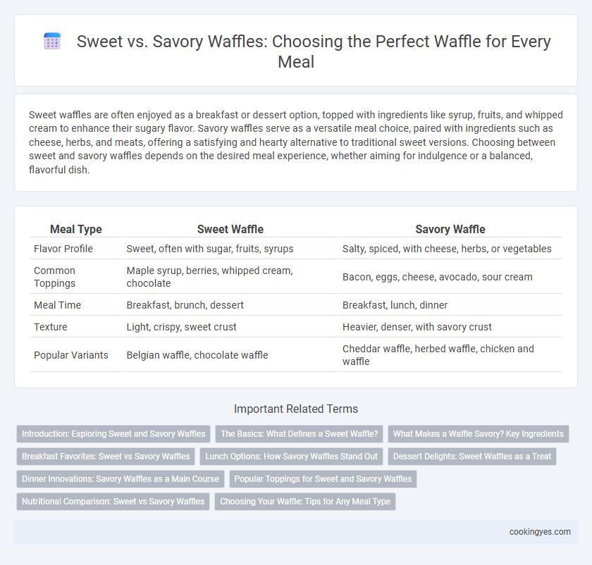 Sweet vs. Savory Waffles: Choosing the Perfect Waffle for Every Meal