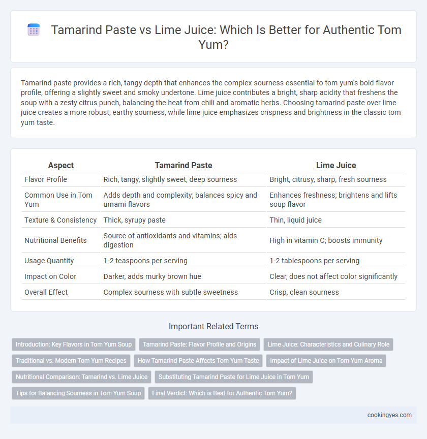 Tamarind Paste vs Lime Juice: Which Is Better for Authentic Tom Yum?