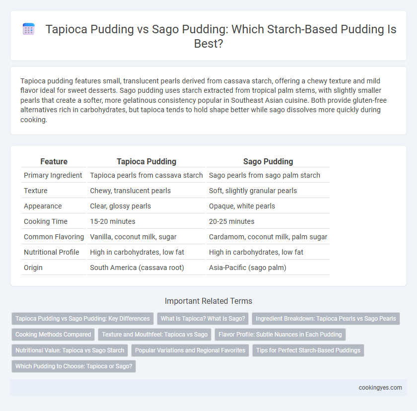 Tapioca Pudding vs Sago Pudding: Which Starch-Based Pudding Is Best?