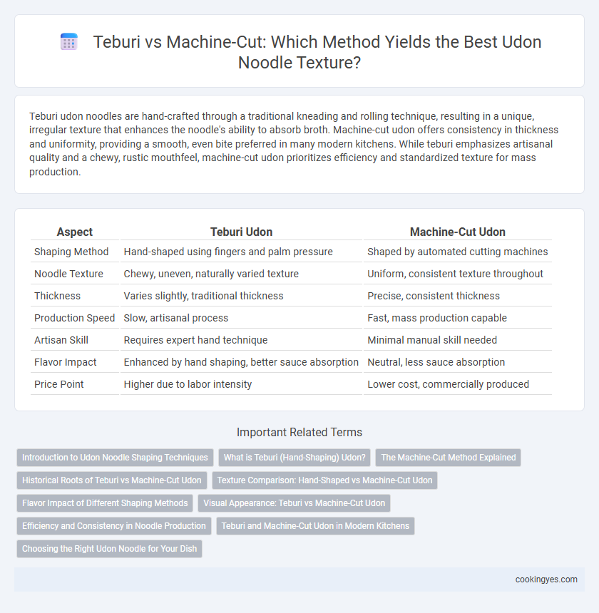Teburi vs Machine-Cut: Which Method Yields the Best Udon Noodle Texture?