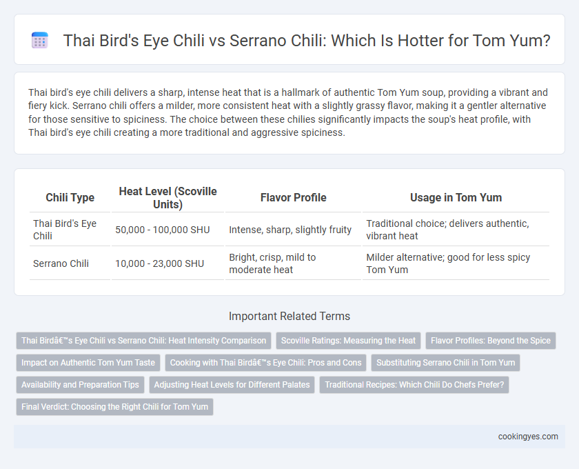 Thai Bird's Eye Chili vs Serrano Chili: Which Is Hotter for Tom Yum?