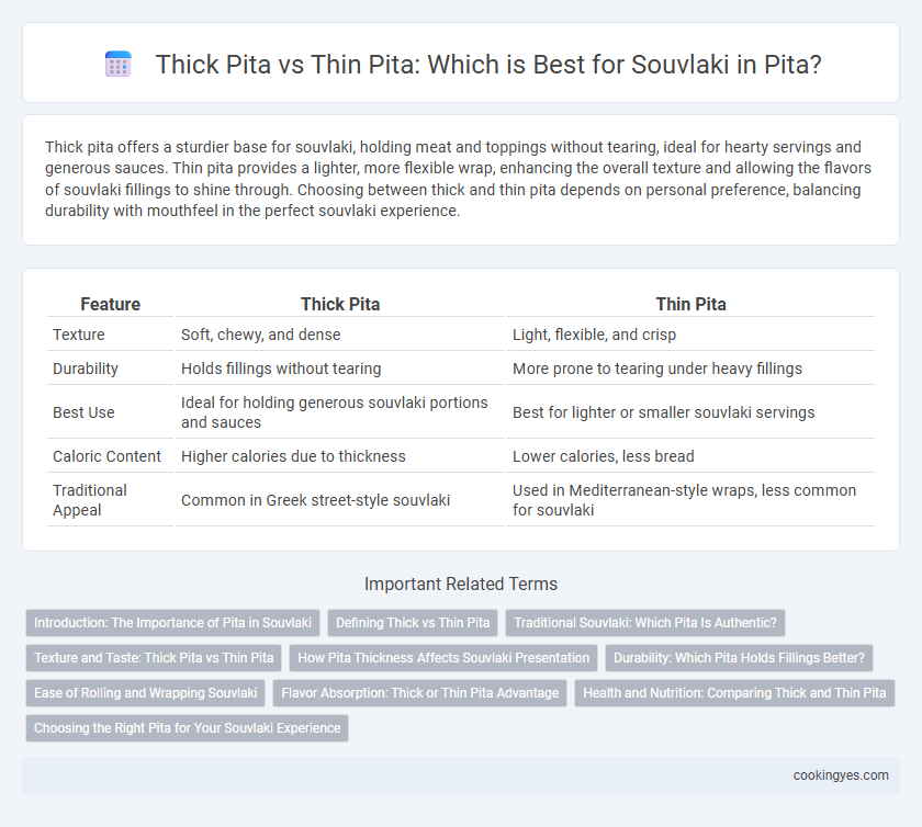 Thick Pita vs Thin Pita: Which is Best for Souvlaki in Pita?
