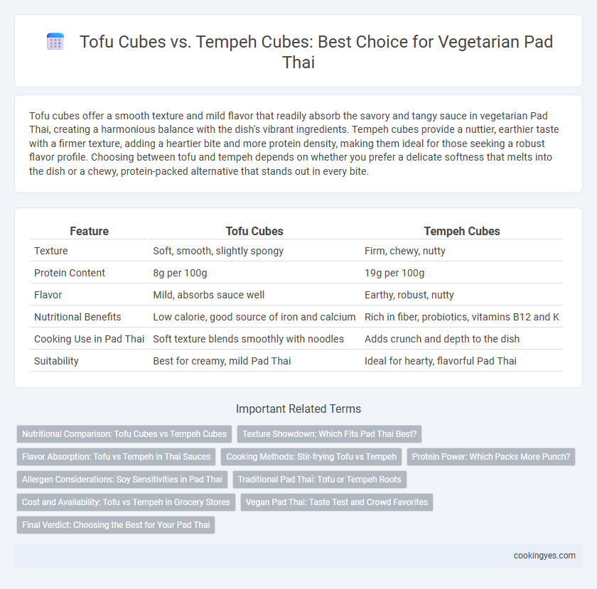 Tofu Cubes vs. Tempeh Cubes: Best Choice for Vegetarian Pad Thai