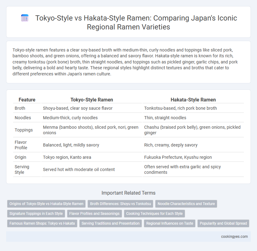 Tokyo-Style vs Hakata-Style Ramen: Comparing Japan's Iconic Regional Ramen Varieties