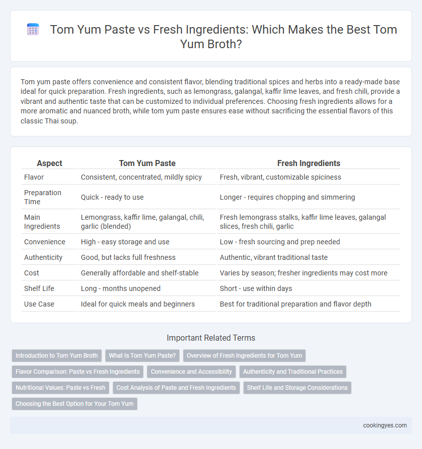 Tom Yum Paste vs Fresh Ingredients: Which Makes the Best Tom Yum Broth?
