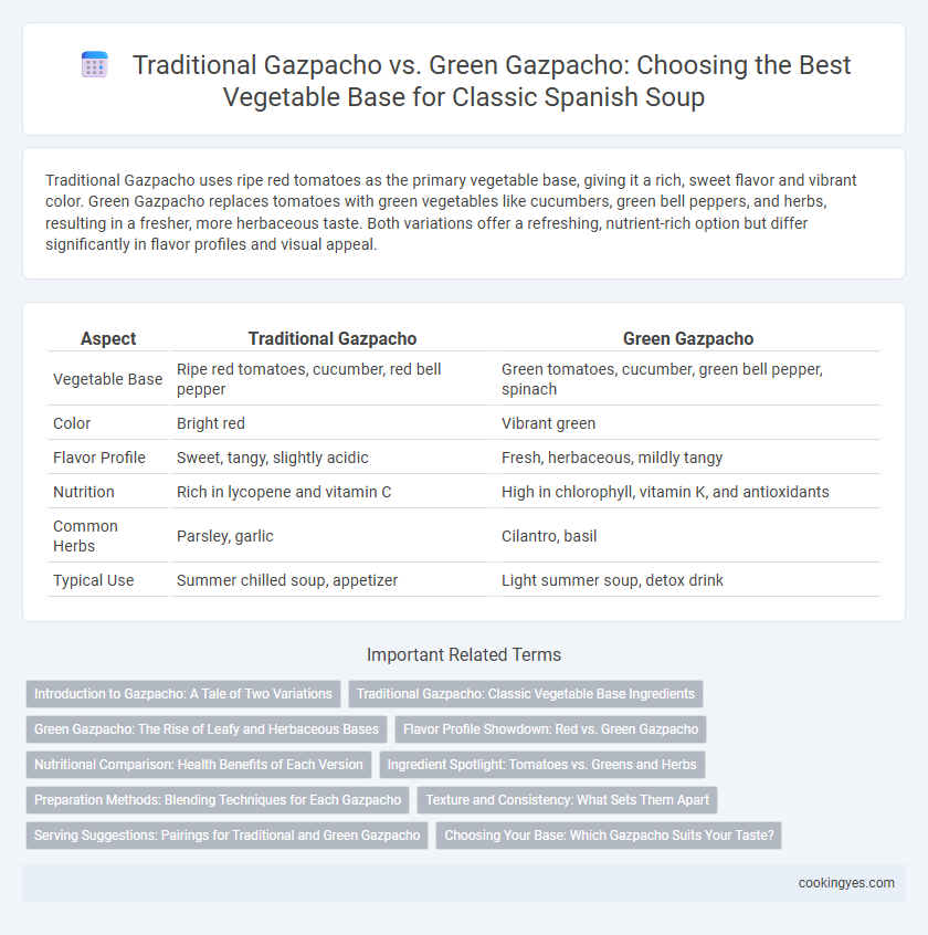 Traditional Gazpacho vs. Green Gazpacho: Choosing the Best Vegetable Base for Classic Spanish Soup