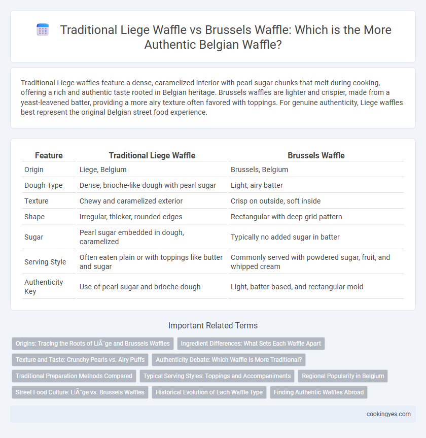 Traditional Liege Waffle vs Brussels Waffle: Which is the More Authentic Belgian Waffle?
