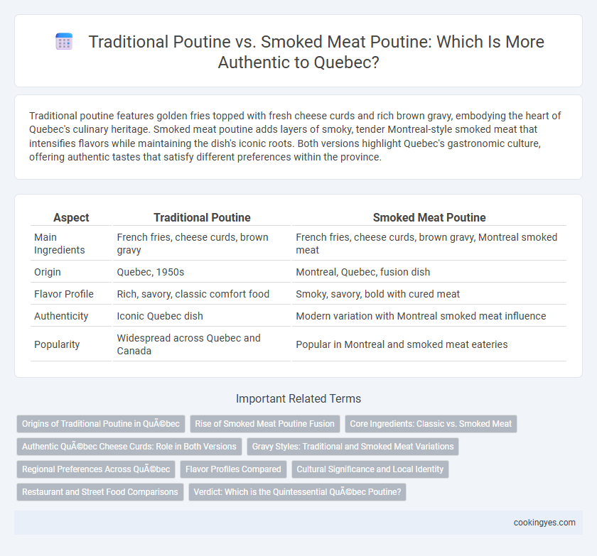 Traditional Poutine vs. Smoked Meat Poutine: Which Is More Authentic to Quebec?