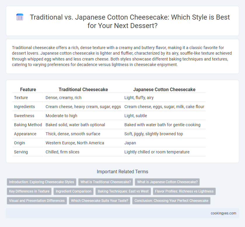 Traditional vs. Japanese Cotton Cheesecake: Which Style is Best for Your Next Dessert?