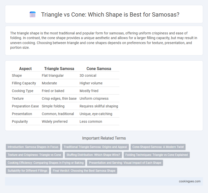Triangle vs Cone: Which Shape is Best for Samosas?