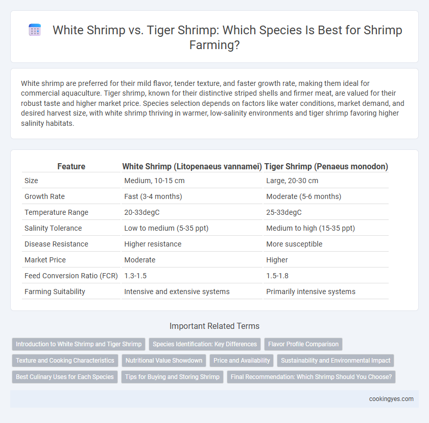 White Shrimp vs. Tiger Shrimp: Which Species Is Best for Shrimp Farming?