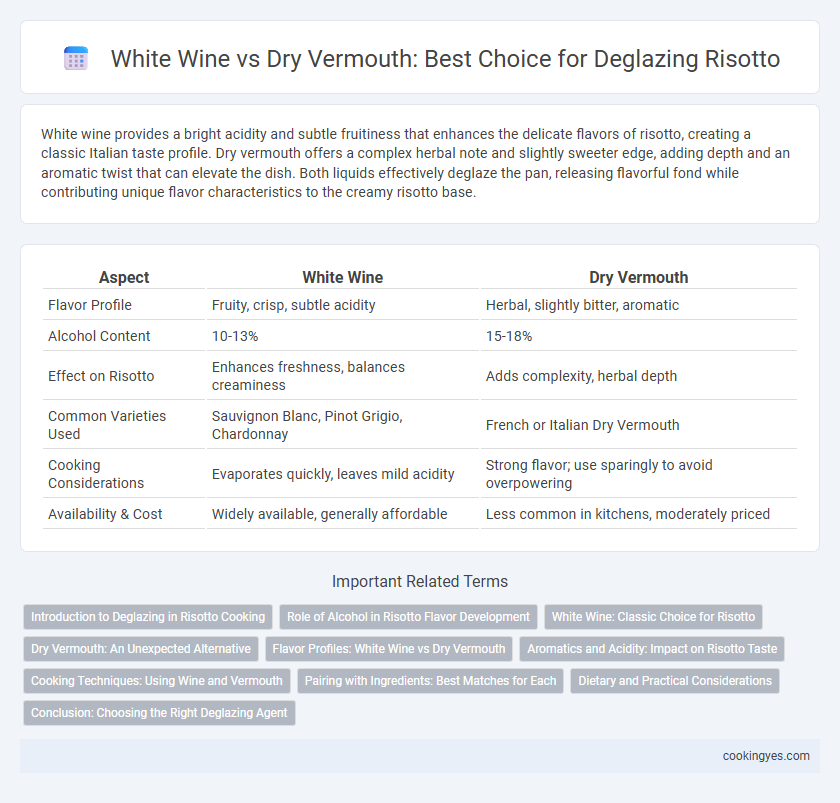 White Wine vs Dry Vermouth: Best Choice for Deglazing Risotto