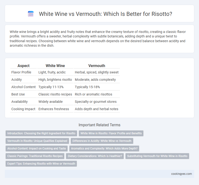 White Wine vs Vermouth: Which Is Better for Risotto?