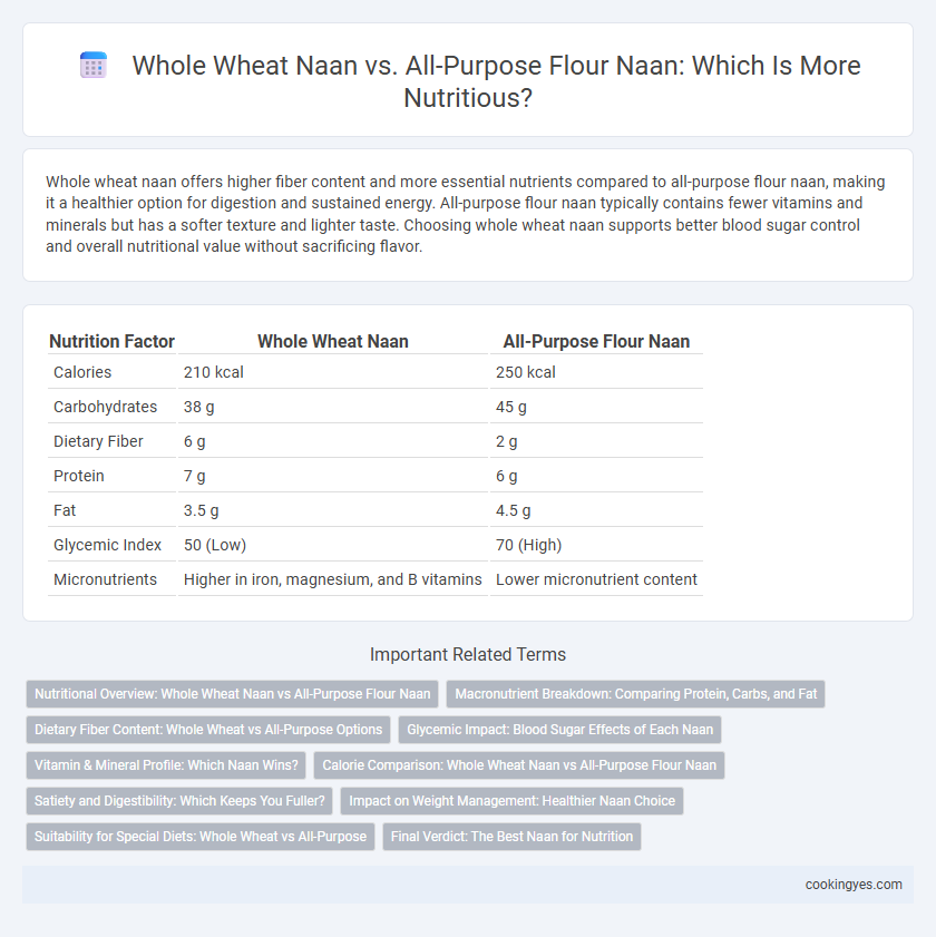 Whole Wheat Naan vs. All-Purpose Flour Naan: Which Is More Nutritious?