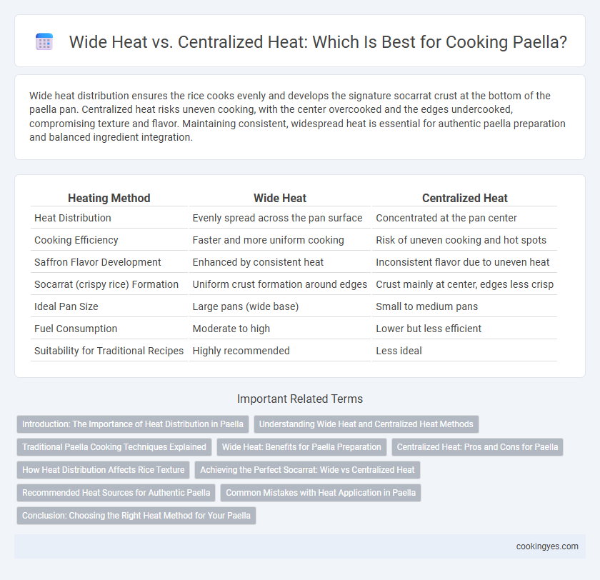 Wide Heat vs. Centralized Heat: Which Is Best for Cooking Paella?