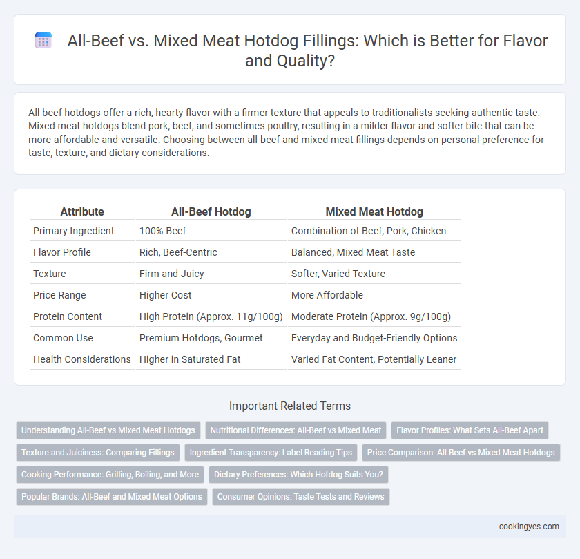 All-Beef vs. Mixed Meat Hotdog Fillings: Which is Better for Flavor and Quality?