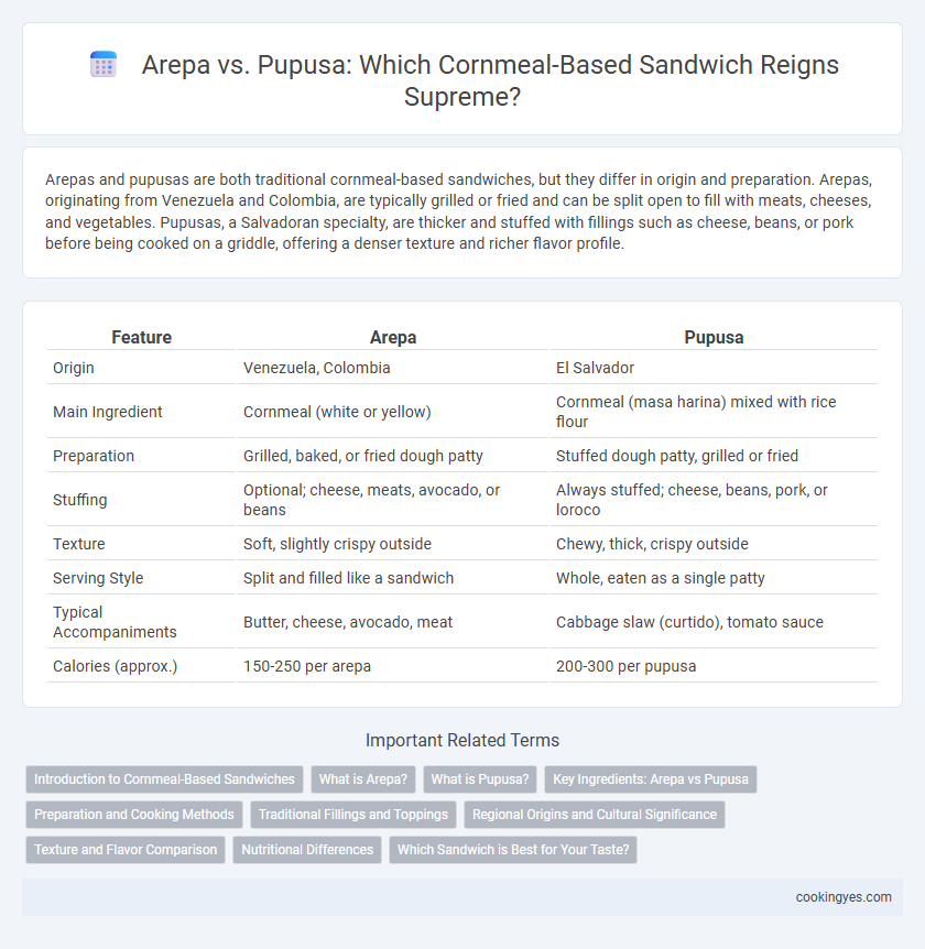 Arepa vs. Pupusa: Which Cornmeal-Based Sandwich Reigns Supreme?