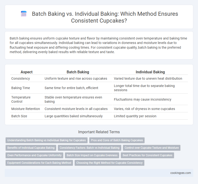 Batch Baking vs. Individual Baking: Which Method Ensures Consistent Cupcakes?