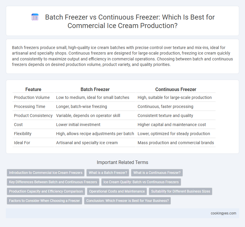 Batch Freezer vs Continuous Freezer: Which Is Best for Commercial Ice Cream Production?