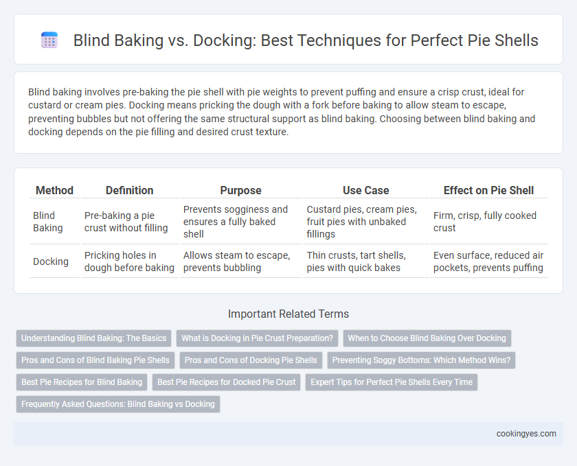 Blind Baking vs. Docking: Best Techniques for Perfect Pie Shells