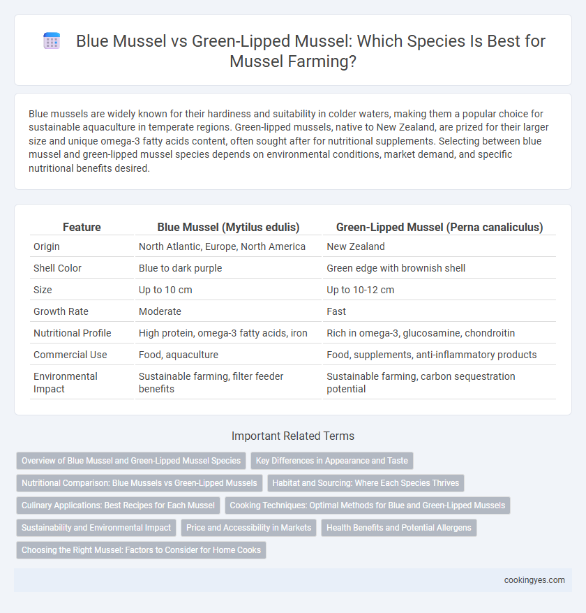 Blue Mussel vs Green-Lipped Mussel: Which Species Is Best for Mussel Farming?