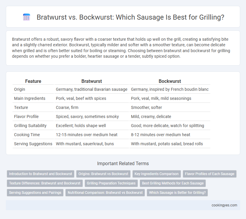 Bratwurst vs. Bockwurst: Which Sausage Is Best for Grilling?